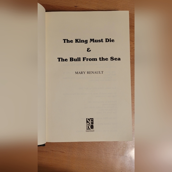 The King Must Die & The Bull from the Sea by Mary Renault HC 1998 Sci-Fi printng - Picture 9 of 16